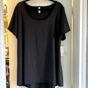 Lualroe new with tags solid black classic T size 3XL